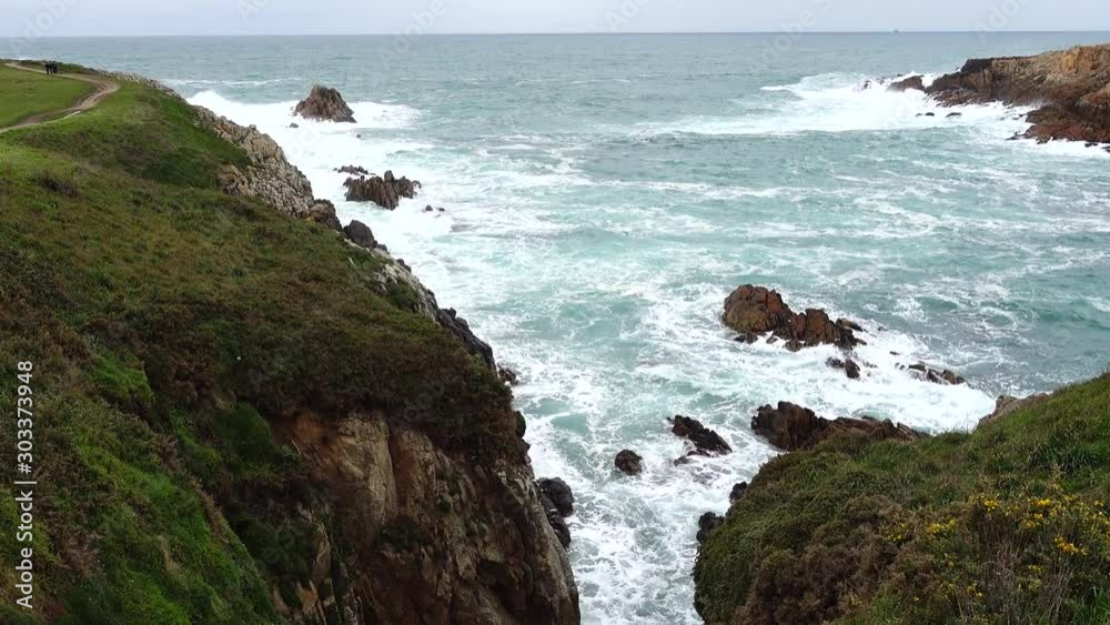Rocks and ocean. La Coruña. Spain. Atlantic Ocean. Rocks and ocean. La Coruña. Spain. Atlantic Ocean.
