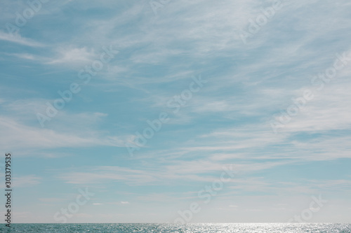 Wallpaper Mural cloudy sky and sea Torontodigital.ca