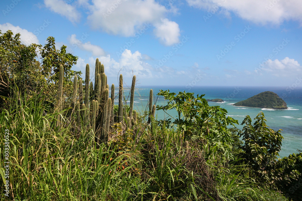 St. Lucia Blick auf das karibische Meer