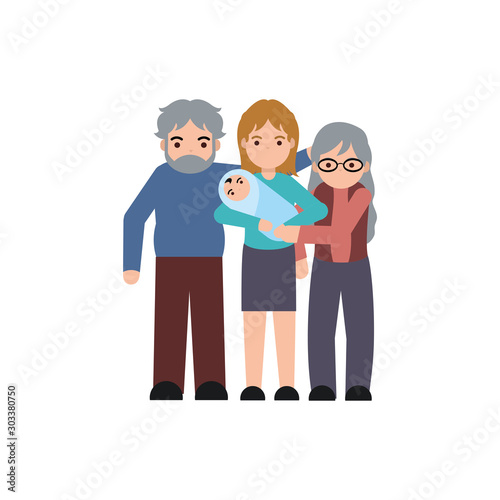 people member family flat image