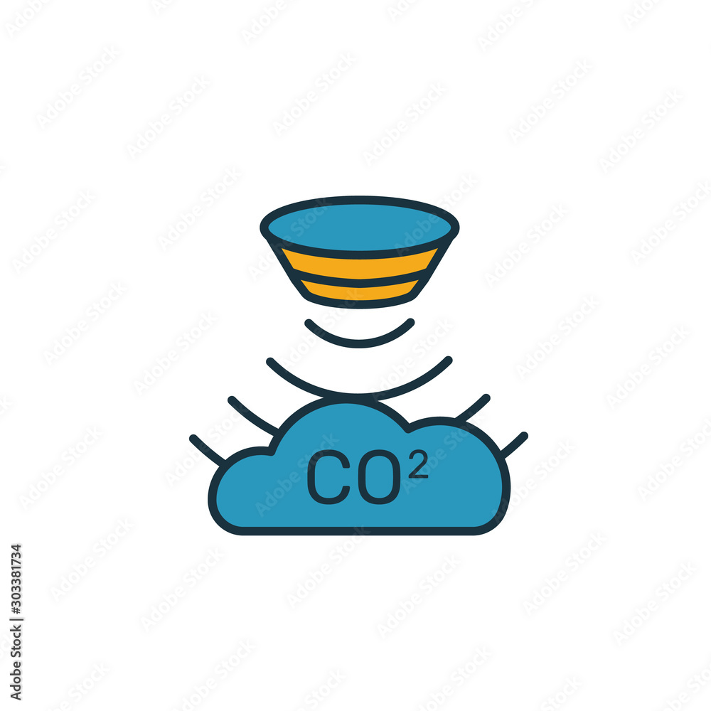 Gas Sensor icon. Simple element from sensors icons collection. Creative ...