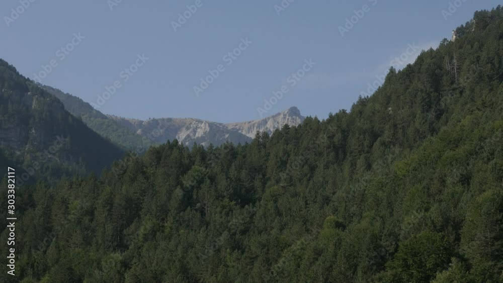 Summer morning on the Olympus mountain in Greece 4K tilting video Summer morning on the Olympus mountain in Greece 4K tilting video