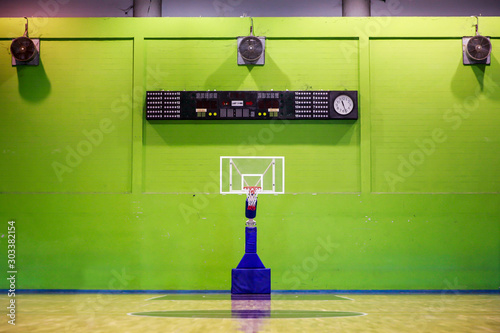The basketball court in old stadium 