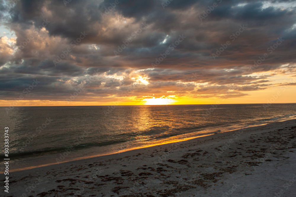 Sonnenuntergang auf Sanibel Island in Florida
