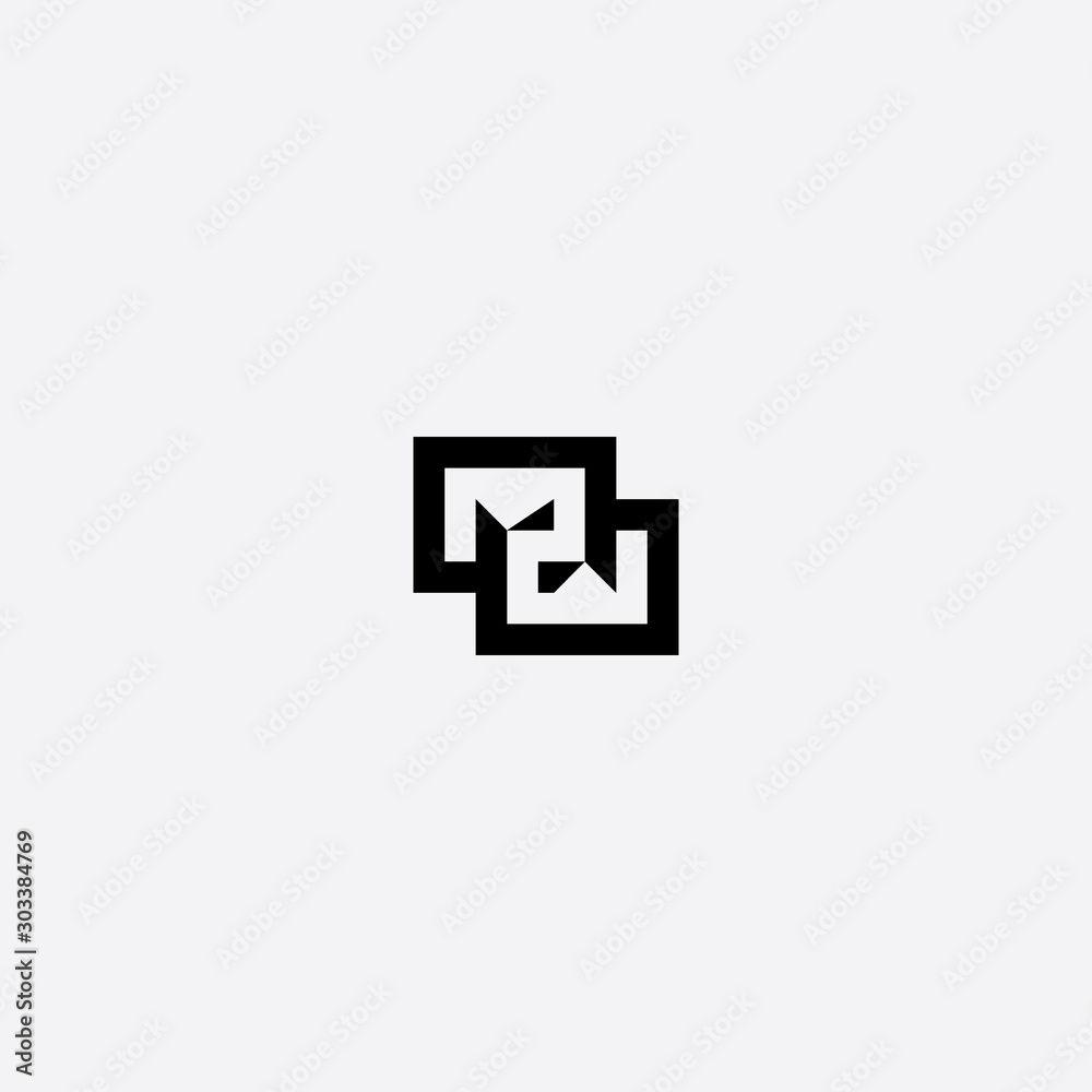 Logo Letter MW Simple, Modern Design Letter M and W.