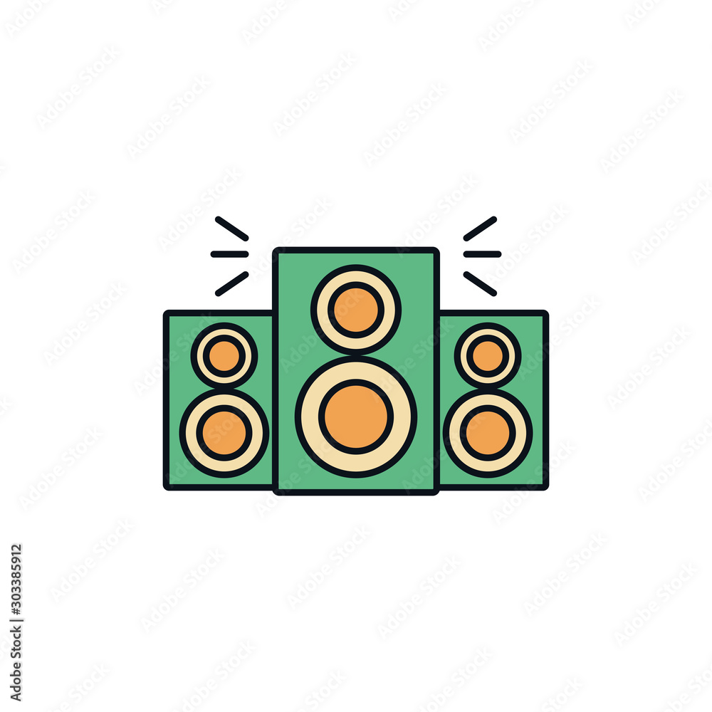 speakers sound celebration party line fill design speakers sound celebration party line fill design