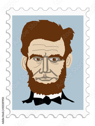 Abraham Lincoln, president of USA