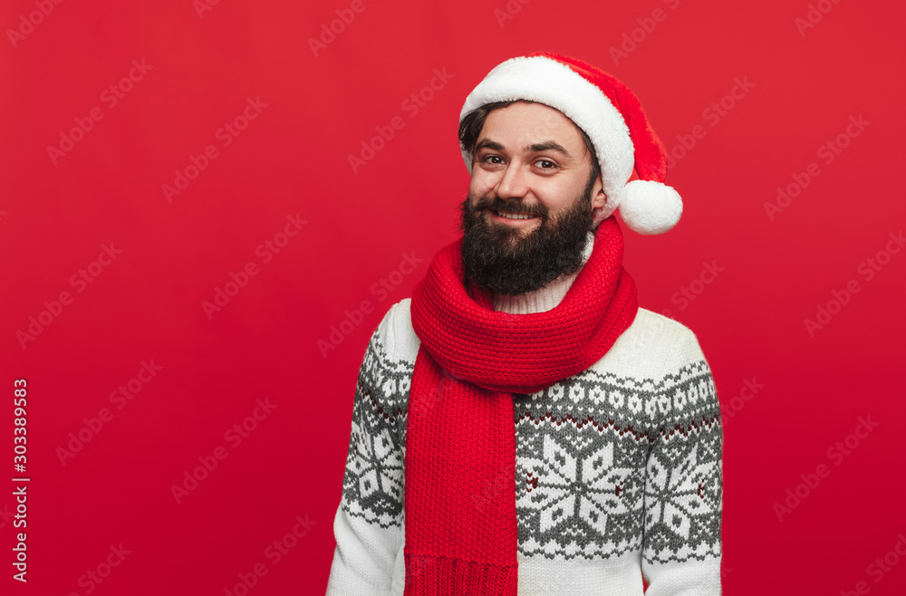 Fotografie Smiling man on Christmas Day