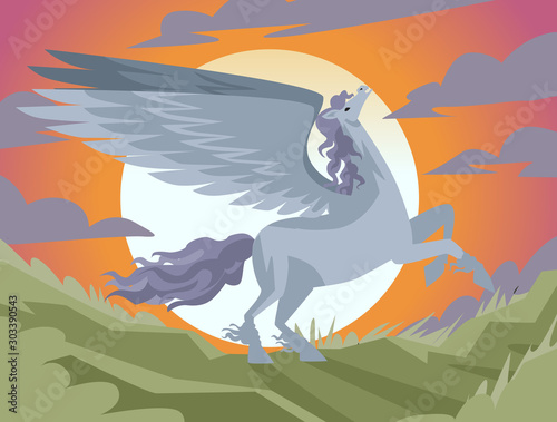 white pegasus mythology winged horse