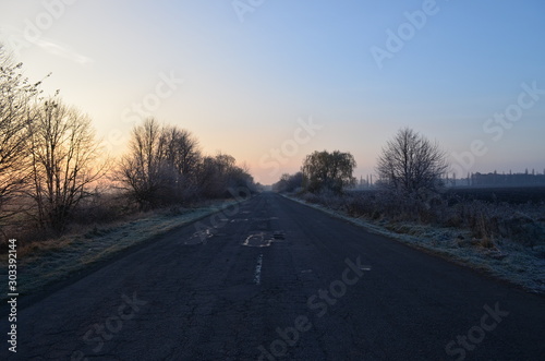  Dawn on the road