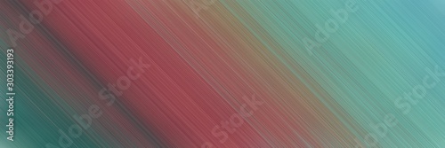 abstract colorful horizontal business banner texture with diagonal lines and pastel brown, cadet blue and dark slate gray colors and space for text and image