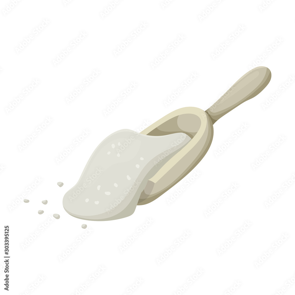 Scoop of sugar vector icon.Cartoon vector icon isolated on white background scoop of sugar. Scoop of sugar vector icon.Cartoon vector icon isolated on white background scoop of sugar.