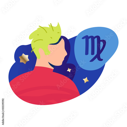 Virgo Man Zodiac Icon