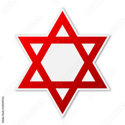 Vector Star of David icon.
