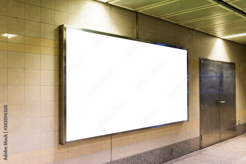 Blank billboard for new advertisement Blank billboard for new advertisement