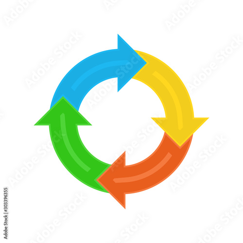 Circle arrow - vector.