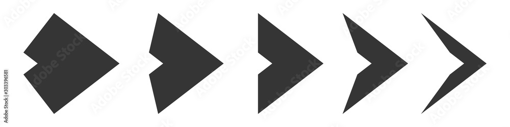 Arrows set - vector.