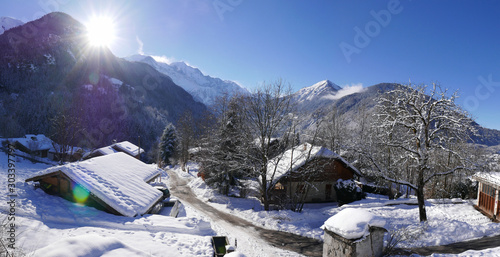 holiday at the foot of Mont Blanc, France