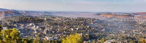 Gondar city with Fasil Ghebbi, Ethiopia photo