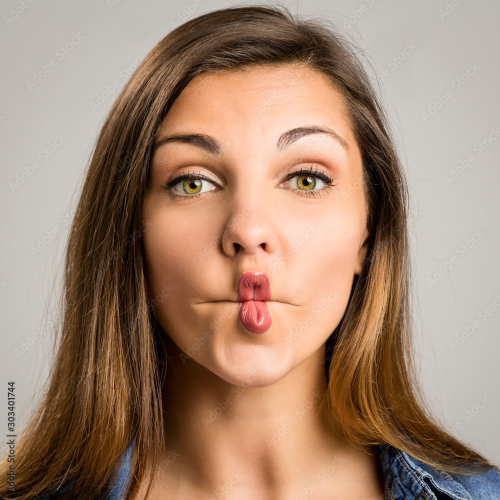 Woman making pout Woman making pout