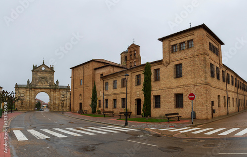 Sahagun,Spain,11,2019; historical artistic set thar includes different periods of history