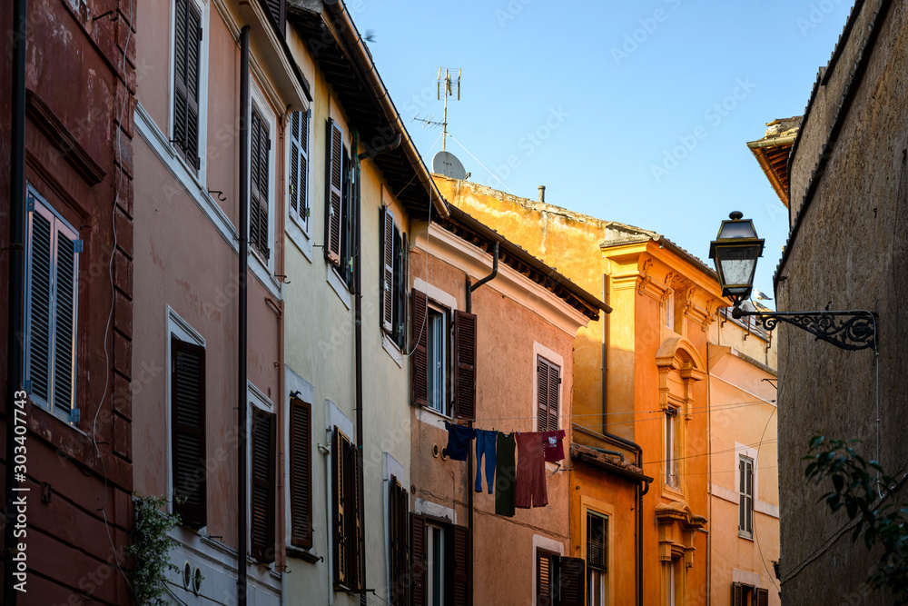 Street in Rome, Italy.