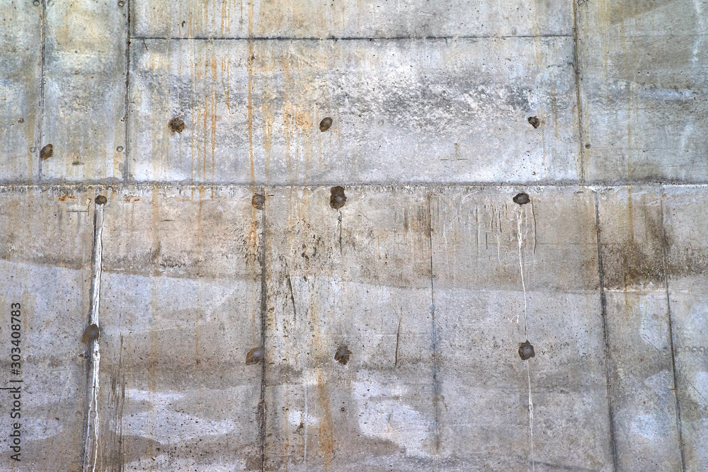 Texture of old gray concrete wall for background. Concrete wall - Exposed concrete style. Grunge surface pattern