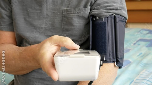 Push Button to Start Blood Pressure Meter
