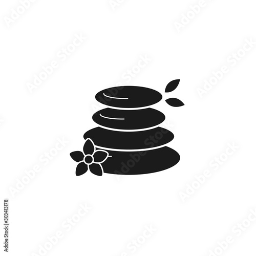 stones spa silhouette style icon