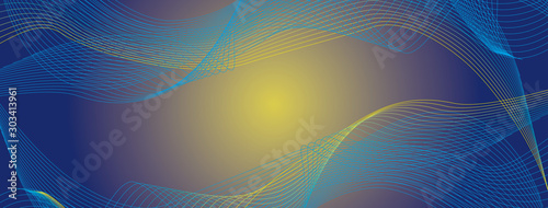 Copertina Social, astratto, linee, nuvole.