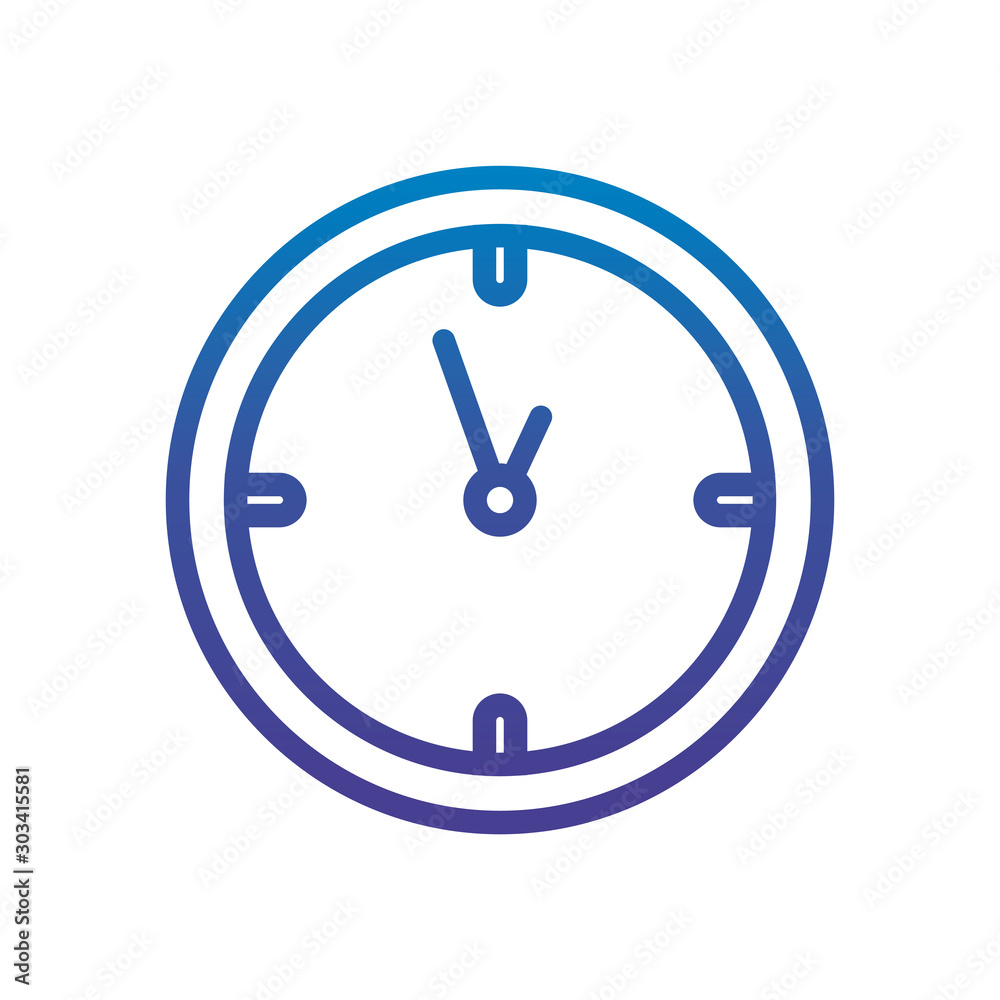 round clock time office line gradient design round clock time office line gradient design