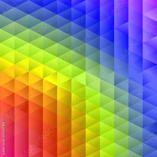 Abstract Blue Color trianglify Generative Art background illustration
