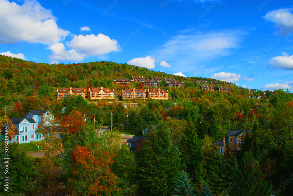 Mont-Tremblant, Quebec, Canada. The city is beautiful and charming. September 2019. 