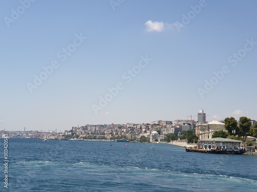 Sea view of Istanbul city