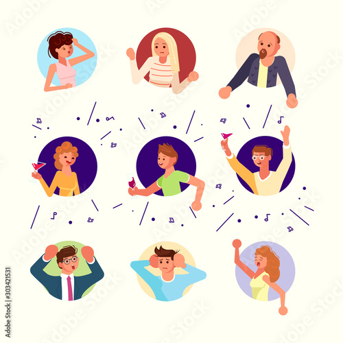 Noisily Neighbors characters