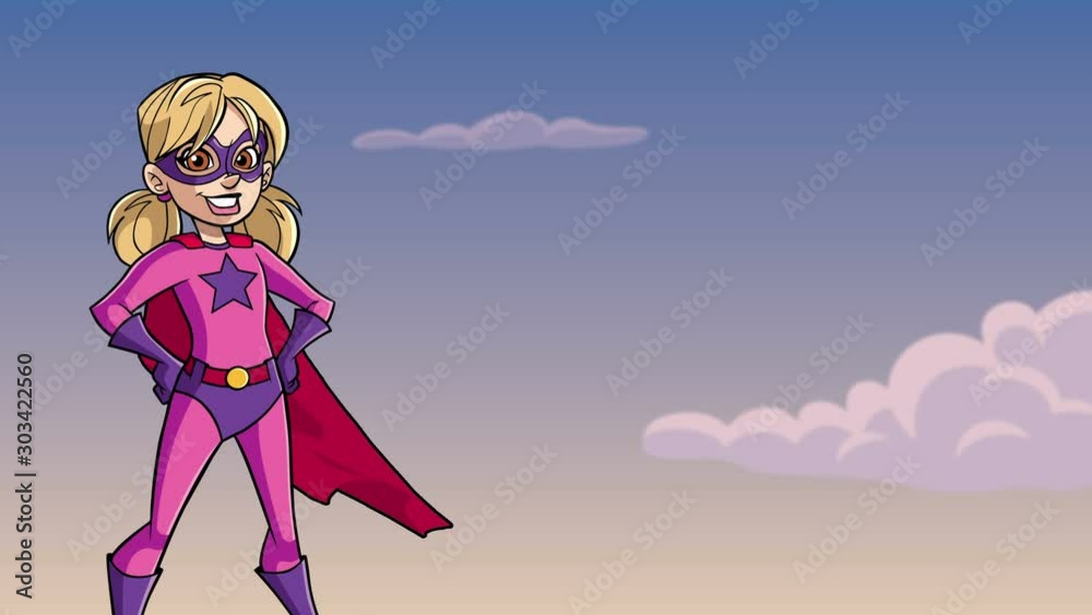 Super Girl Sky Background Super Girl Sky Background