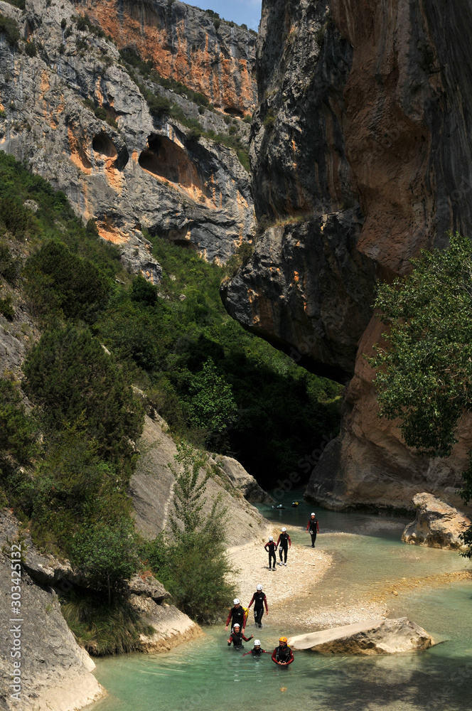 canyoning in Spain 
