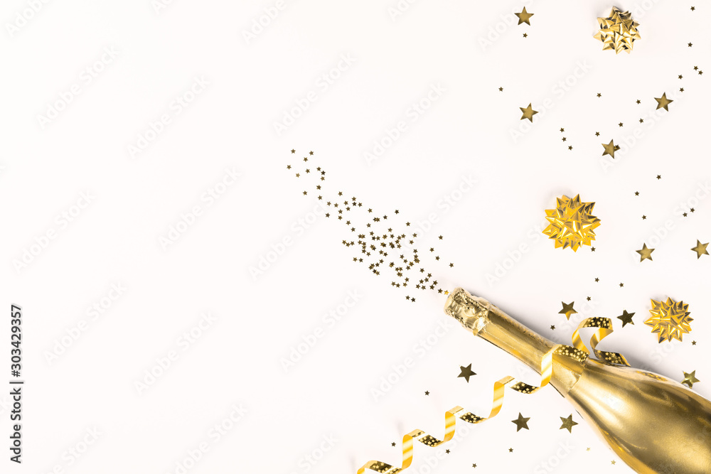 Autocolante Christmas or New year greeting card.