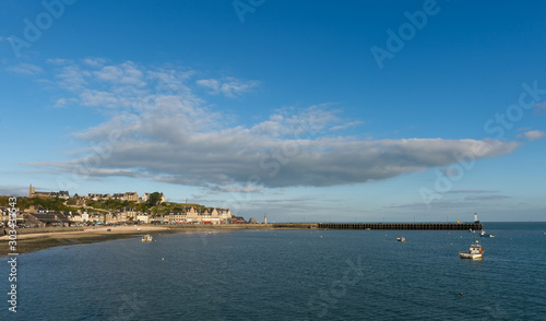 France  Brittany  view from the coast on the city of Cancale 