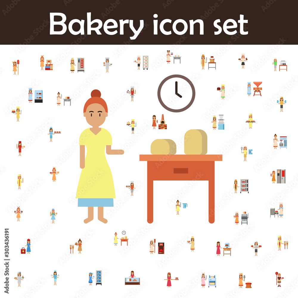 Dough proofing, bakery color icon. Bakery icons universal set for web and mobile Dough proofing, bakery color icon. Bakery icons universal set for web and mobile