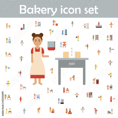 Dough cutter, bakery color icon. Bakery icons universal set for web and mobile © gunayaliyeva