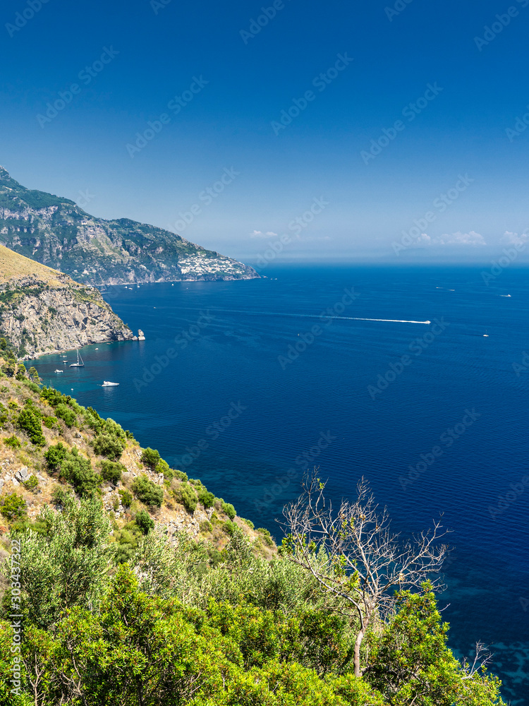 Costiera Amalfitana, Italy, the coast at summer