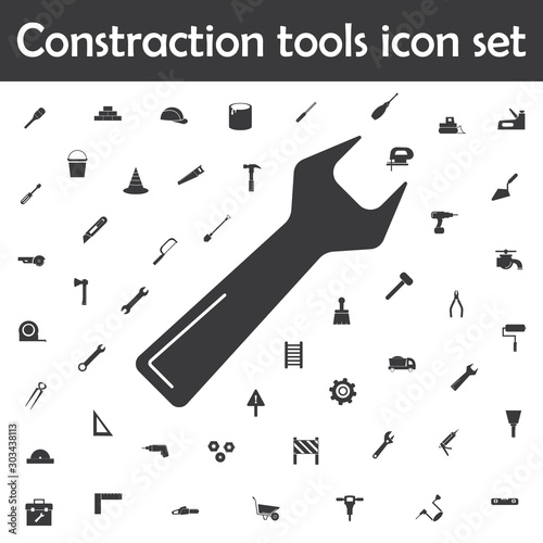 Wrench icon. Constraction tools icons universal set for web and mobile