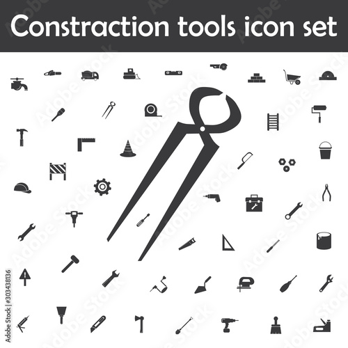 Nail puller icon. Constraction tools icons universal set for web and mobile