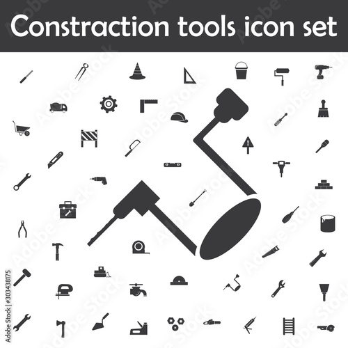 Hand drill icon. Constraction tools icons universal set for web and mobile