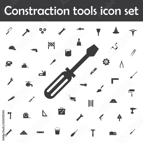 Chisel icon. Constraction tools icons universal set for web and mobile