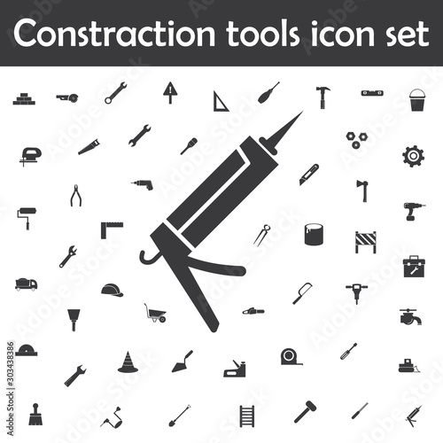 Glue gun icon. Constraction tools icons universal set for web and mobile