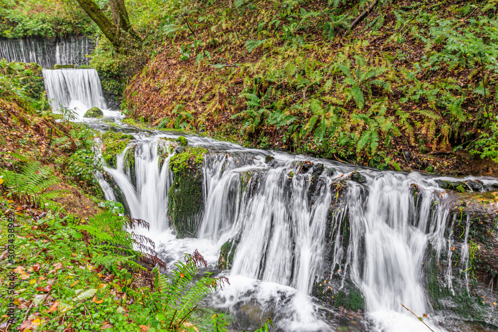 Fototapeta premium 白糸の滝 長野県軽井沢町 Shiraito waterfall Nagano Karuizawa town