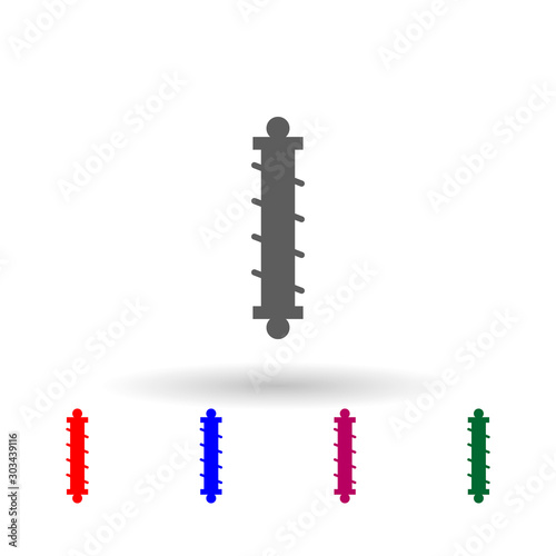 Car shock absorber multi color icon. Simple glyph, flat vector of car repear icons for ui and ux, website or mobile application