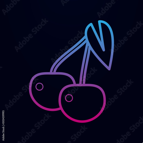 Cherry nolan icon. Simple thin line, outline vector of casino icons for ui and ux, website or mobile application